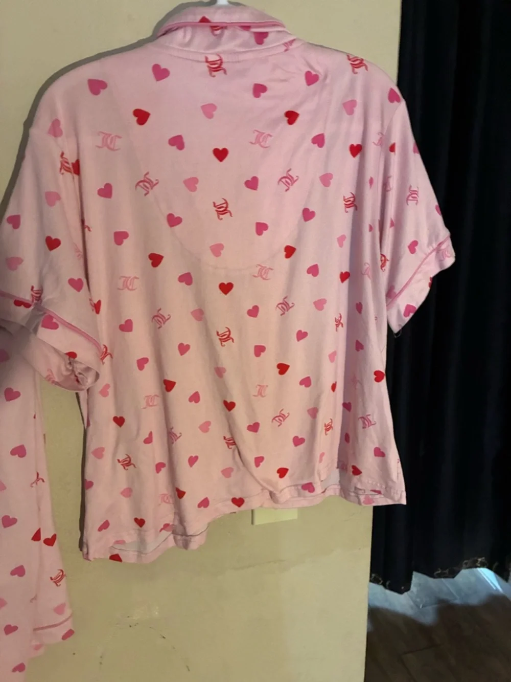 Juicy Couture Pink and Red Heart Sleep  2 piece Set - Picture 6 of 9